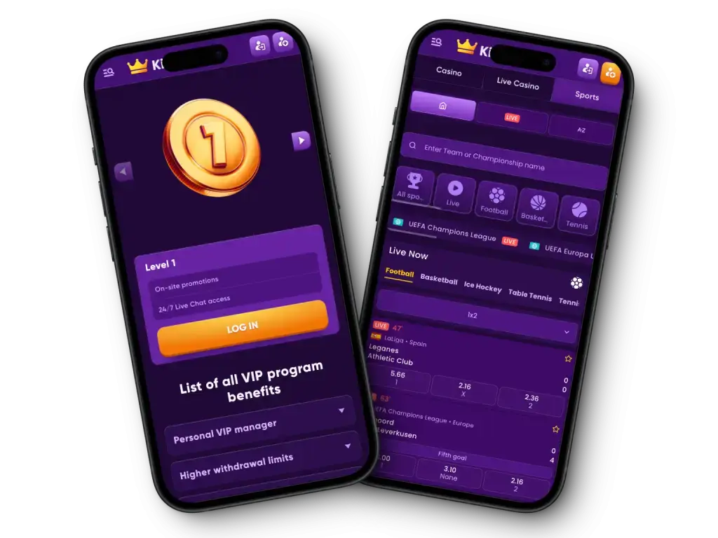 Kingmaker Casino mobile app