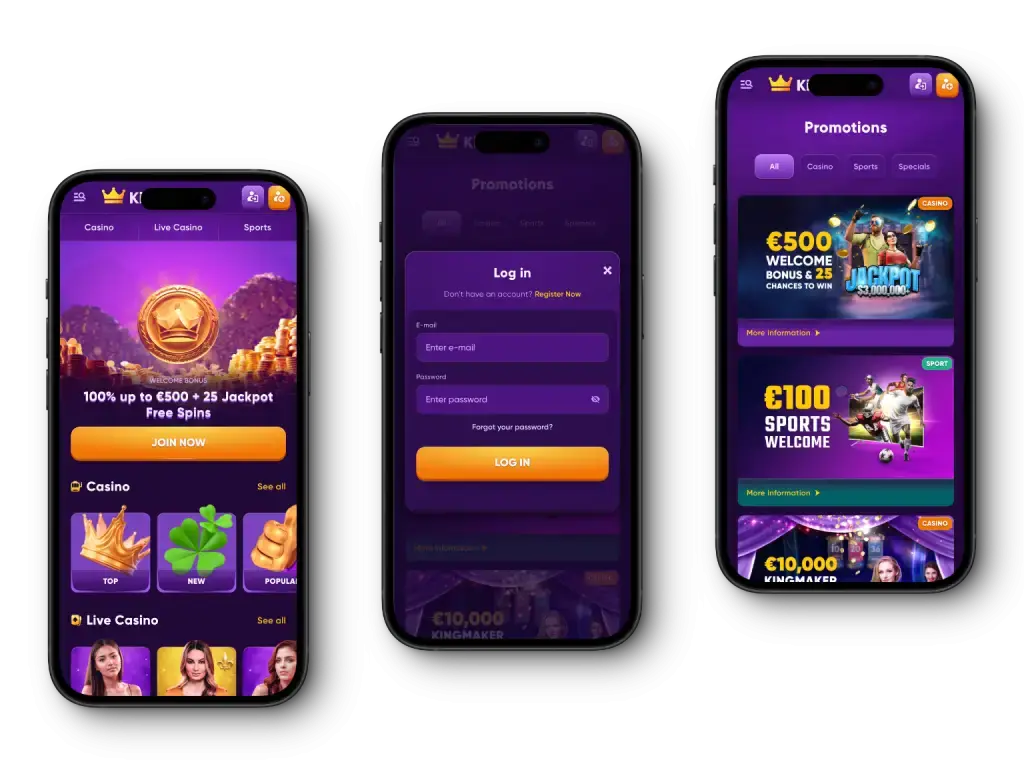 Kingmaker Casino app